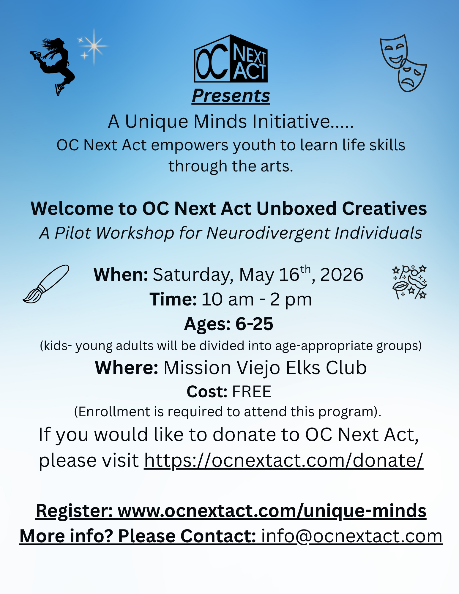 OC Next Act Presents A Unique Minds Initiative