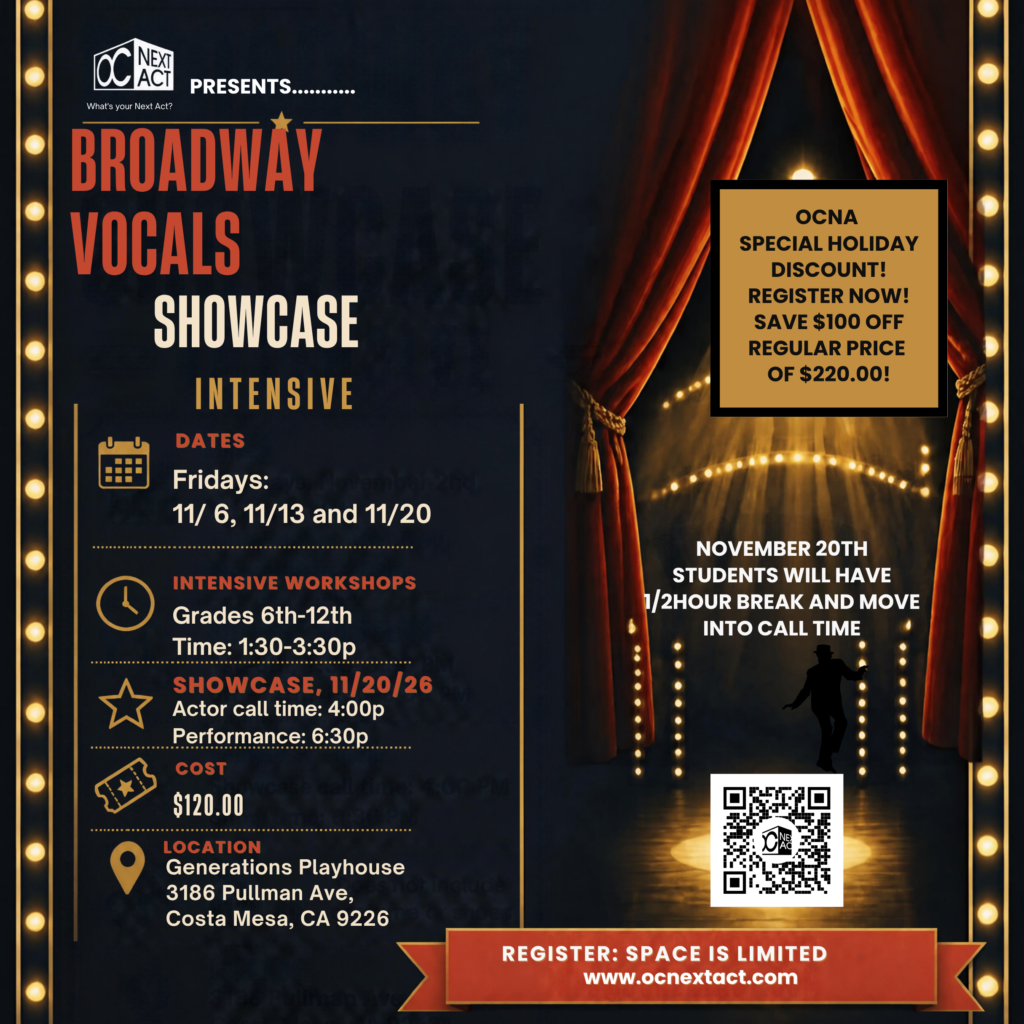 Broadway Vocals Showcase Intensive